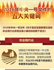 一图读懂｜2016年中央一号文件的五大关键词